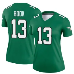 Women's Ian Book Philadelphia Eagles No.13 Legend Kelly Alternate Jersey - Green