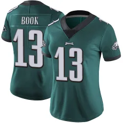Women's Ian Book Philadelphia Eagles No.13 Limited Midnight Team Color Vapor Untouchable Jersey - Green