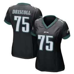 Women's Jack Driscoll Philadelphia Eagles No.75 Game Alternate Jersey - Black