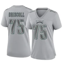 Women's Jack Driscoll Philadelphia Eagles No.75 Game Atmosphere Fashion Jersey - Gray