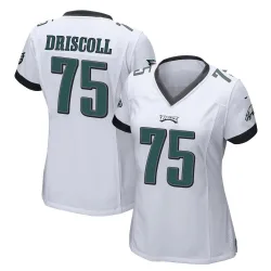 Women's Jack Driscoll Philadelphia Eagles No.75 Game Jersey - White
