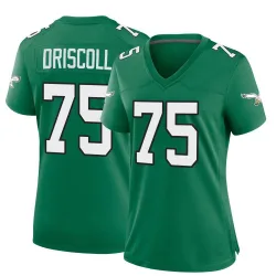 Women's Jack Driscoll Philadelphia Eagles No.75 Game Kelly Alternate Jersey - Green