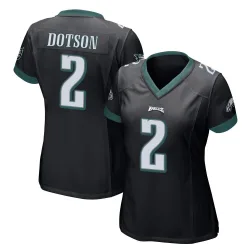 Women's Jahan Dotson Philadelphia Eagles No.2 Game Alternate Jersey - Black