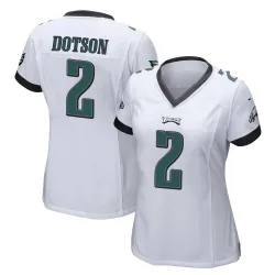 Women's Jahan Dotson Philadelphia Eagles No.2 Game Jersey - White