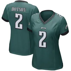 Women's Jahan Dotson Philadelphia Eagles No.2 Game Team Color Jersey - Green