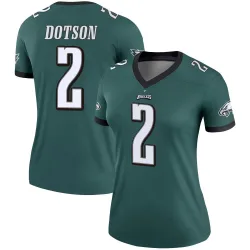 Women's Jahan Dotson Philadelphia Eagles No.2 Legend Jersey - Green
