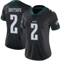 Women's Jahan Dotson Philadelphia Eagles No.2 Limited Alternate Vapor Untouchable Jersey - Black