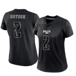 Women's Jahan Dotson Philadelphia Eagles No.2 Limited Reflective Jersey - Black
