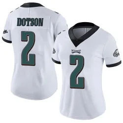 Women's Jahan Dotson Philadelphia Eagles No.2 Limited Vapor Untouchable Jersey - White