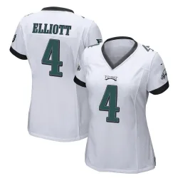 Women's Jake Elliott Philadelphia Eagles No.4 Game Jersey - White
