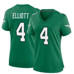 Women's Jake Elliott Philadelphia Eagles No.4 Game Kelly Alternate Jersey - Green
