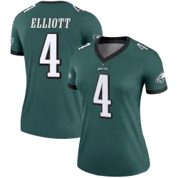 Women's Jake Elliott Philadelphia Eagles No.4 Legend Jersey - Green