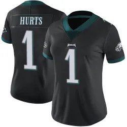 Women's Jalen Hurts Philadelphia Eagles No.1 Limited Alternate Vapor Untouchable Jersey - Black