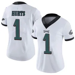 Women's Jalen Hurts Philadelphia Eagles No.1 Limited Vapor Untouchable Jersey - White