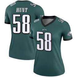 Women's Jalyx Hunt Philadelphia Eagles No.58 Legend Jersey - Green