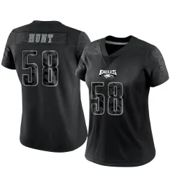 Women's Jalyx Hunt Philadelphia Eagles No.58 Limited Reflective Jersey - Black