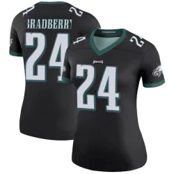 Women's James Bradberry IV Philadelphia Eagles No.24 Legend Color Rush Jersey - Black