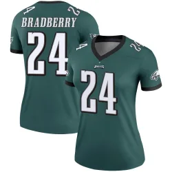 Women's James Bradberry IV Philadelphia Eagles No.24 Legend Jersey - Green