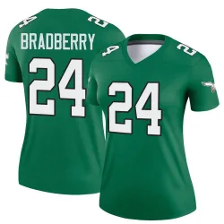 Women's James Bradberry IV Philadelphia Eagles No.24 Legend Kelly Alternate Jersey - Green