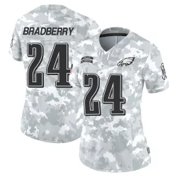 Women's James Bradberry IV Philadelphia Eagles No.24 Limited 2024 Salute to Service Jersey - Arctic Camo