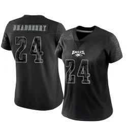 Women's James Bradberry IV Philadelphia Eagles No.24 Limited Reflective Jersey - Black