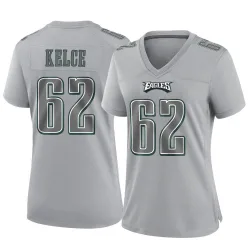 Women's Jason Kelce Philadelphia Eagles No.62 Game Atmosphere Fashion Jersey - Gray