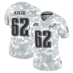 Women's Jason Kelce Philadelphia Eagles No.62 Limited 2024 Salute to Service Jersey - Arctic Camo