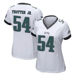 Women's Jeremiah Trotter Jr. Philadelphia Eagles No.54 Game Jersey - White