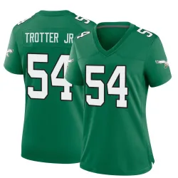 Women's Jeremiah Trotter Jr. Philadelphia Eagles No.54 Game Kelly Alternate Jersey - Green