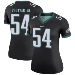 Women's Jeremiah Trotter Jr. Philadelphia Eagles No.54 Legend Color Rush Jersey - Black