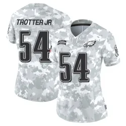Women's Jeremiah Trotter Jr. Philadelphia Eagles No.54 Limited 2024 Salute to Service Jersey - Arctic Camo