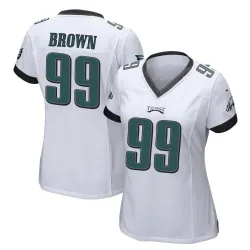 Women's Jerome Brown Philadelphia Eagles No.99 Game Jersey - White