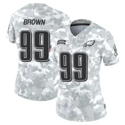 Women's Jerome Brown Philadelphia Eagles No.99 Limited 2024 Salute to Service Jersey - Arctic Camo