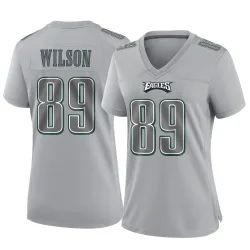 Women's Johnny Wilson Philadelphia Eagles No.89 Game Atmosphere Fashion Jersey - Gray