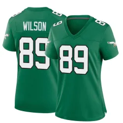 Women's Johnny Wilson Philadelphia Eagles No.89 Game Kelly Alternate Jersey - Green