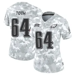 Women's Jon Toth Philadelphia Eagles No.64 Limited 2024 Salute to Service Jersey - Arctic Camo