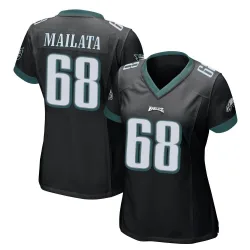Women's Jordan Mailata Philadelphia Eagles No.68 Game Alternate Jersey - Black