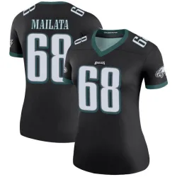 Women's Jordan Mailata Philadelphia Eagles No.68 Legend Color Rush Jersey - Black