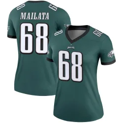 Women's Jordan Mailata Philadelphia Eagles No.68 Legend Jersey - Green