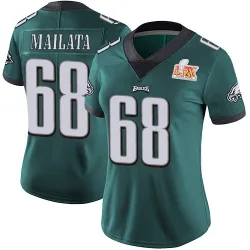 Women's Jordan Mailata Philadelphia Eagles No.68 Limited Midnight Team Color Vapor Untouchable Super Bowl LIX Jersey - Green