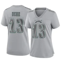 Women's Joshua Uche Philadelphia Eagles No.13 Game Atmosphere Fashion Jersey - Gray