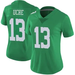 Women's Joshua Uche Philadelphia Eagles No.13 Limited Vapor Untouchable Jersey - Green