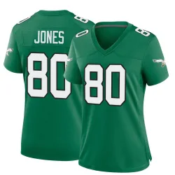 Women's Julio Jones Philadelphia Eagles No.80 Game Kelly Alternate Jersey - Green