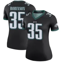Women's Keilan Robinson Philadelphia Eagles No.35 Legend Color Rush Jersey - Black