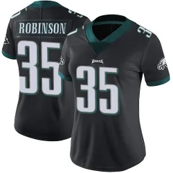 Women's Keilan Robinson Philadelphia Eagles No.35 Limited Alternate Vapor Untouchable Jersey - Black
