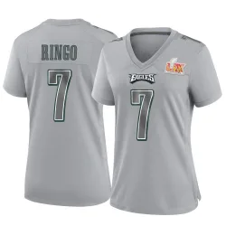 Women's Kelee Ringo Philadelphia Eagles No.7 Game Atmosphere Fashion Super Bowl LIX Jersey - Gray