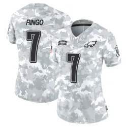Women's Kelee Ringo Philadelphia Eagles No.7 Limited 2024 Salute to Service Jersey - Arctic Camo