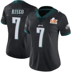 Women's Kelee Ringo Philadelphia Eagles No.7 Limited Alternate Vapor Untouchable Super Bowl LIX Jersey - Black