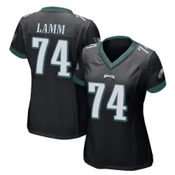 Women's Kendall Lamm Philadelphia Eagles No.74 Game Alternate Jersey - Black