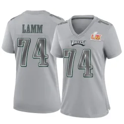 Women's Kendall Lamm Philadelphia Eagles No.74 Game Atmosphere Fashion Super Bowl LIX Jersey - Gray